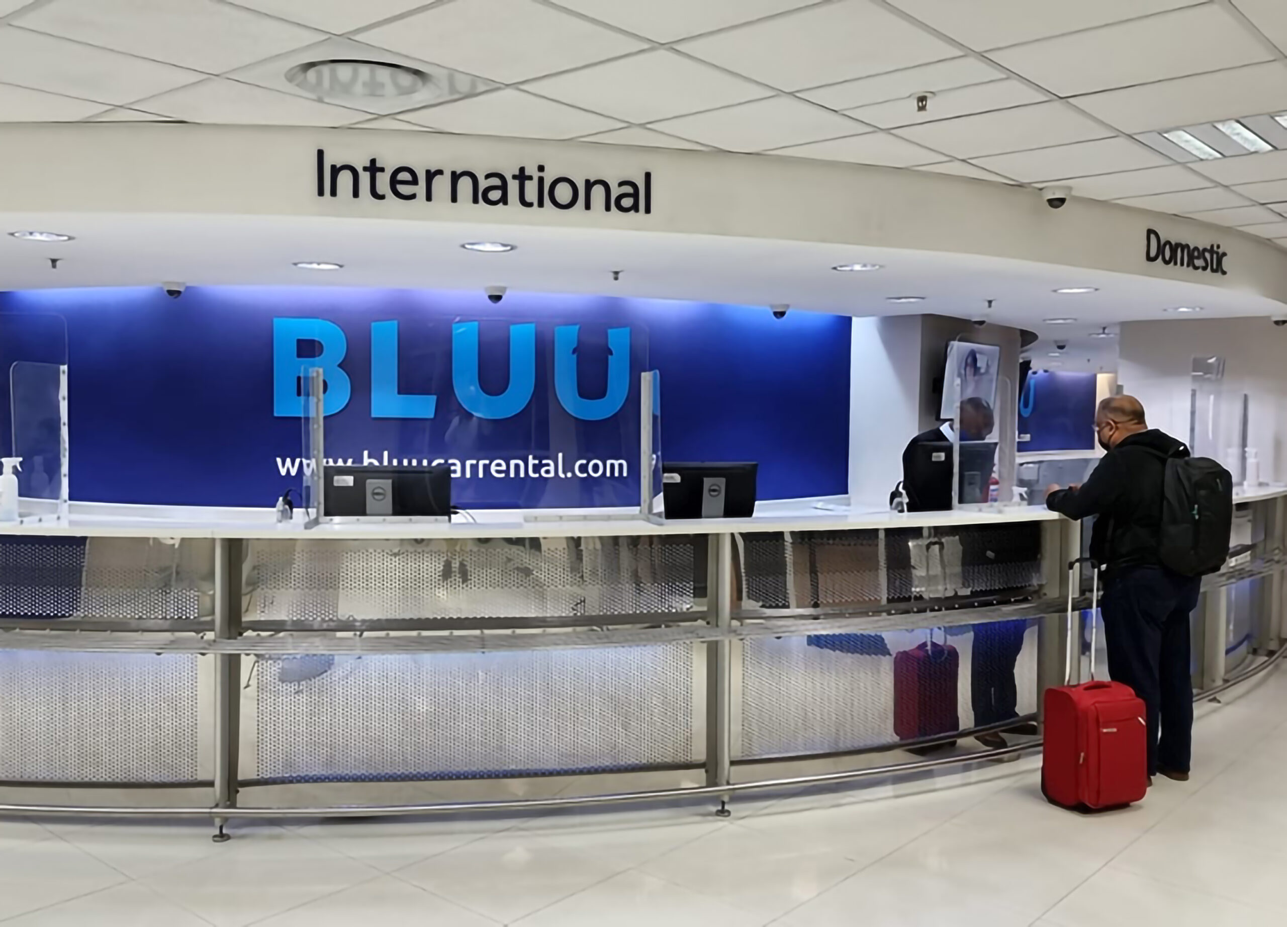 Bluu rental vehicle at O.R. Tambo Int. Airport